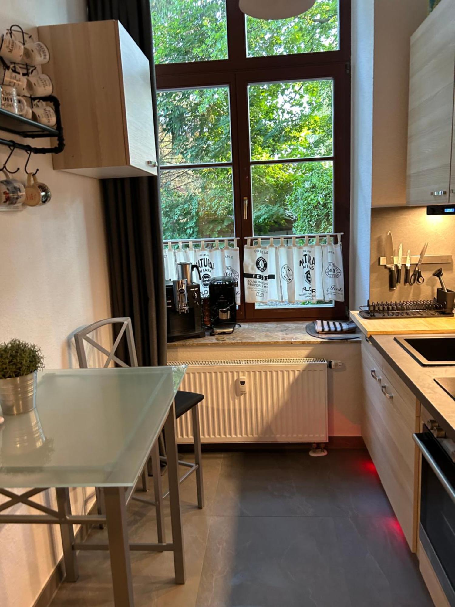 Ruhige Wohnung Im Fabrikstil In Chemnitz Luaran gambar